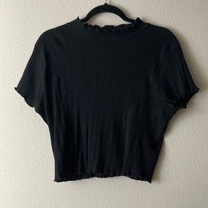 Wild fable black crop top